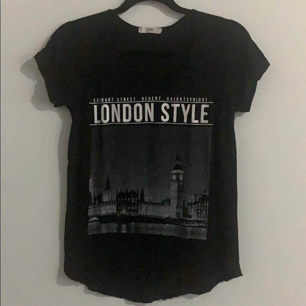 Black London Graphic Tee